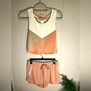 Two Piece Casual Shorts Set